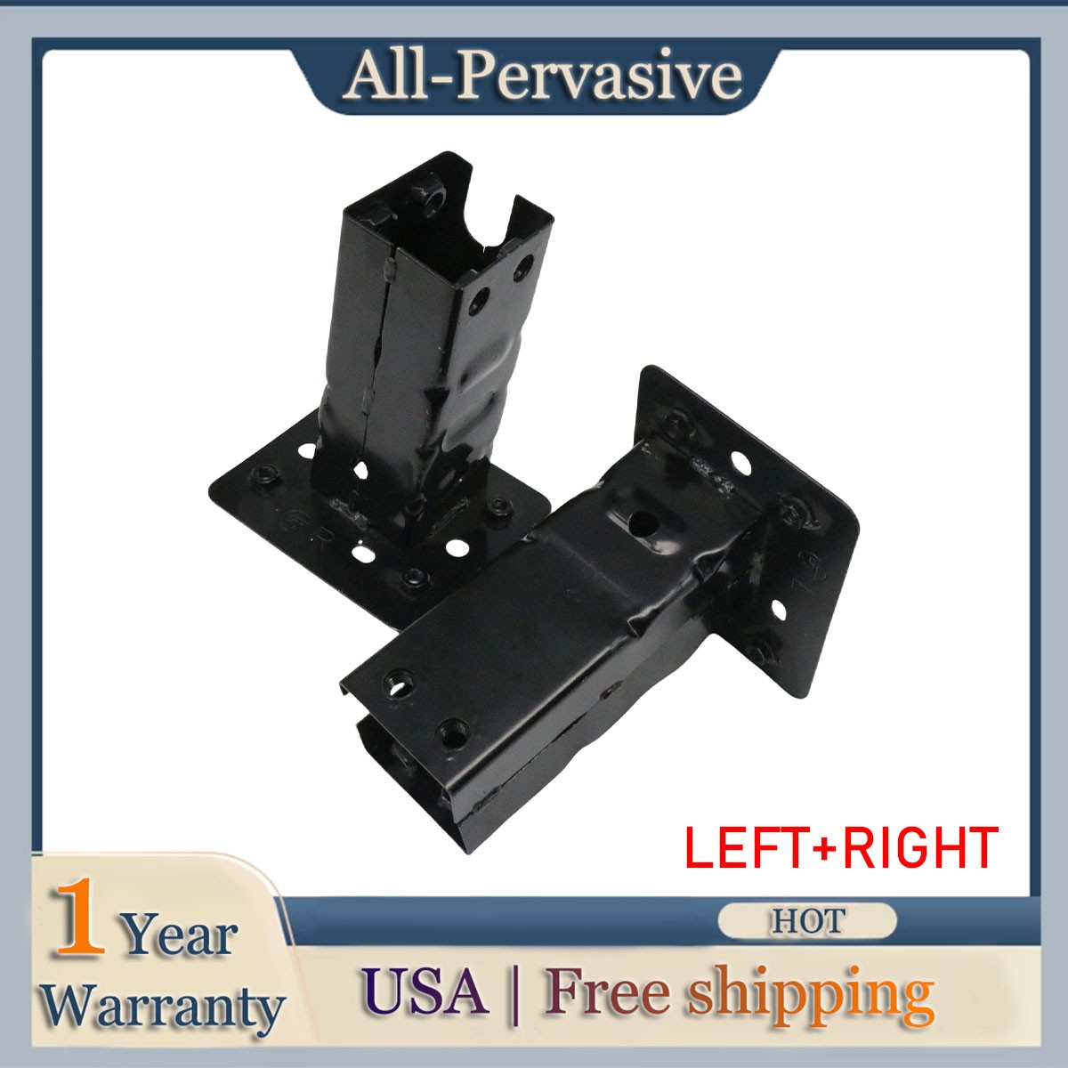 Front Left+Right Side Bumper Impact Bar Bracket Fits 2015-22 Chevrolet Trax 1.4L