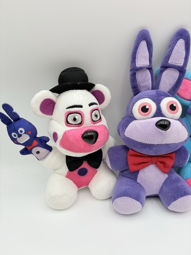 Funko FNAF Plush Lot Figures Bonnie Freddy Bear Foxy Lefty Puppet - Picture 2 of 6