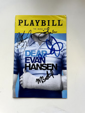 Dear Evan Hansen Broadway Playbill, Signed by Taylor Trensch, Rachel Bay Jones