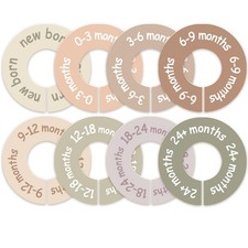 Baby Closet Dividers for Clothes   Earth Tone round Baby Clothes Dividers for Cl