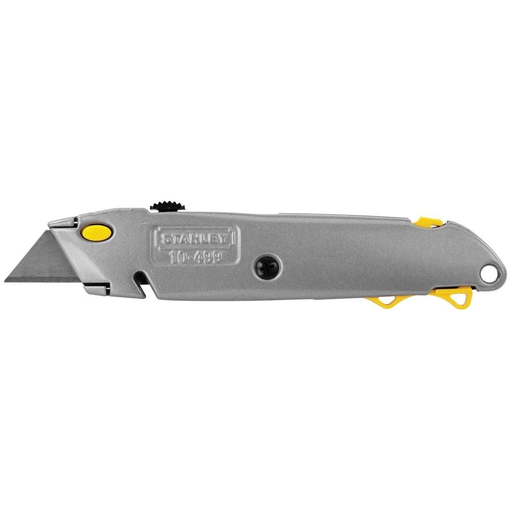 Stanley Quick change Utility Knife 10-499 blade cutter extra gray box silver