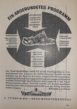 Werbeanzeige 1966 Fendt Einmannsystem Schlepper Trecker Traktor ca. 19 x 13 cm