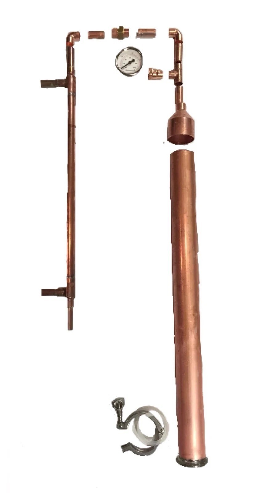 Lion Brewing Solutions 2" Copper Pot Still DIY Keg Kit Tri Clamp Unused