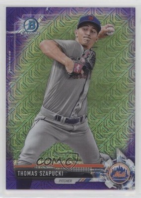 2017 Bowman Chrome Prospects Mega Box Purple Refractor /250 Thomas Szapucki 0f8