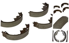 Silver 14514B Bonded Rear Drum Brake Shoe Set