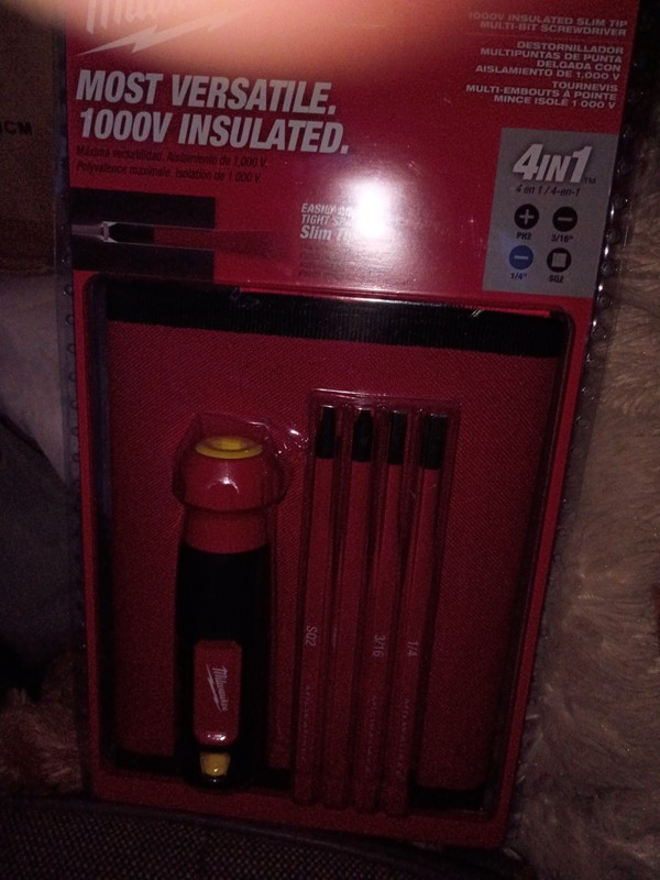 Milwaukee 48-22-2216 4-in-1 1000V Insulated Slim Tip Multi-Bit Screwdriver New