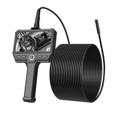 Uimoso Triple Lens Inspection Camera with 32.8FT Ultra-Rigid Cable and 5'' HD