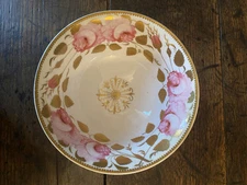 Antique Spode Cabbage Roses Slop Or Sugar Bowl. 1820’s Felspar. 