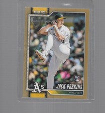 2026 TOPPS SERIES 1 BASEBALL GOLD JACK PERKINS ROOKIE #206 (1395/2026)