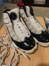 Nike Air Jordan 6 Rings 322992 151 Mens Size 9 White Dark Concord Black 2008