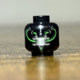 Lego Bane Minifigure Head 7787 Classic Batman I 2006 DC Superheroes