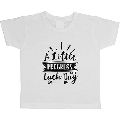 ''A Little Progress Every Day'' Kinder / Kinder Baumwoll T-Shirts (TS046891)