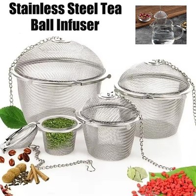 Stainless Steel Tea Infuser Steeper Strainer for Loose Leaf Tea, Fine Mesh Reusa