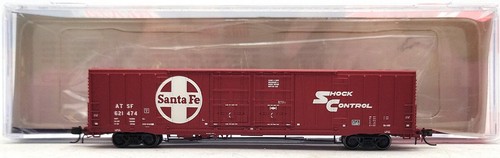 Coche de carga BLMA Modelos 18034 Escala N Santa Fe 60' Doble Puerta #621474 LN/Caja | Condition: Used