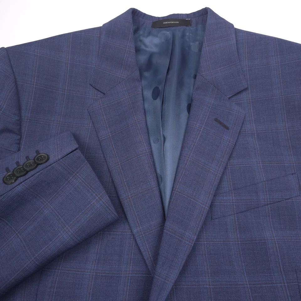 $1195 Traje Paul Smith Soho Azul a Cuadros Calce Ajustado Para Hombre Talla US 40R (EU 50R) Foto 3 de 4