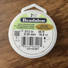 Beadalon Bead String Wire Satin Gold