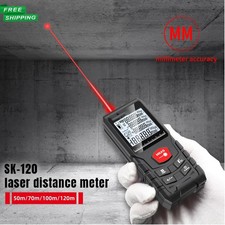 Laser distance meter 50m/165ft，handle digital ip54 shockproof laser measure uk