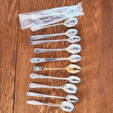 11 Pc. Mixed Lot Vintage Silverplate Condiment & Infant Spoons
