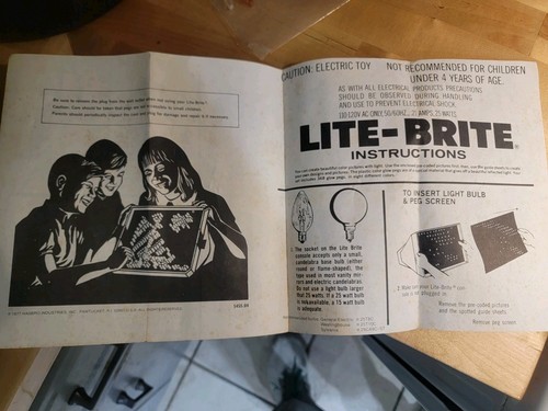 Hasbro Lite-Brite 1976 vintage en caja original y funcionando envío gratuito - Imagen 15 de 18