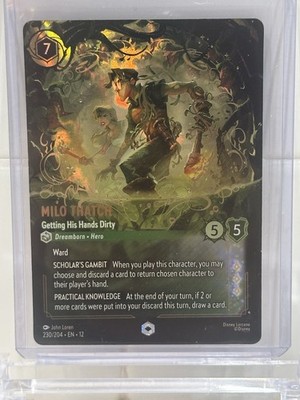 Milo Thatch - Getting His Hands Dirty (Enchanted) 230/204 Wilds Unknown Holo