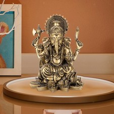Image of Lord Ganesh Statue Elephant God Figurine Decoration Souvenirs Gifts Resin Crafts