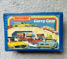 1978 Vintage Matchbox Carry Case Original Blue Trays holds 24 Models Diecast Lot