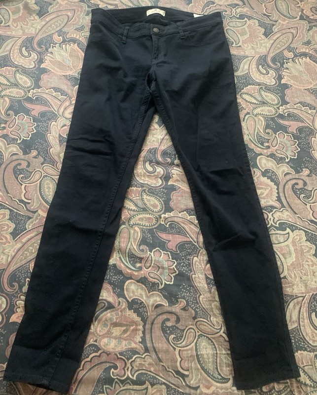 Hollister Jeans 9R W29 L31 Women Navy Blue Slacks Chino