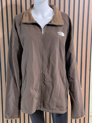 The North Face Men's XL Brown Jacket Polyester Fleece Vintage Full-Zip Outdoor