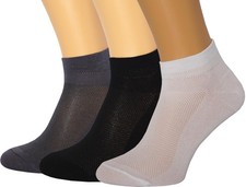 3 Pack Thin Ankle Socks Breathable Low Cut Athletic Running Socks Unisex