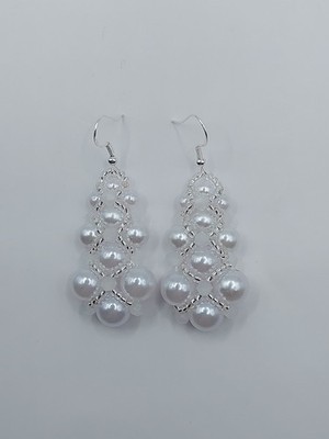 Ohrringe 6 Cm Lang Mit Haken Damen Modeschmuck Handarbeit Aus Perlen