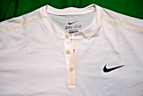 Roger Federer Nike Premier RF Henley Tennisshirt weiß Größe XL Wimbledon 2015 - Bild 2 von 13
