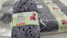 wolle stricken Knäuel dick grau effekt NS4 600gr. 540m häkeln wollknäuel k27