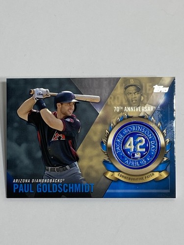 2017 Topps PAUL GOLDSCHMIDT#JRPC-PGE Jackie Robinson Day Logo Patch