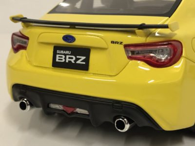 Subaru BRZ GT Yellow Kyosho KSR18027Y 1:18 Scale Samurai