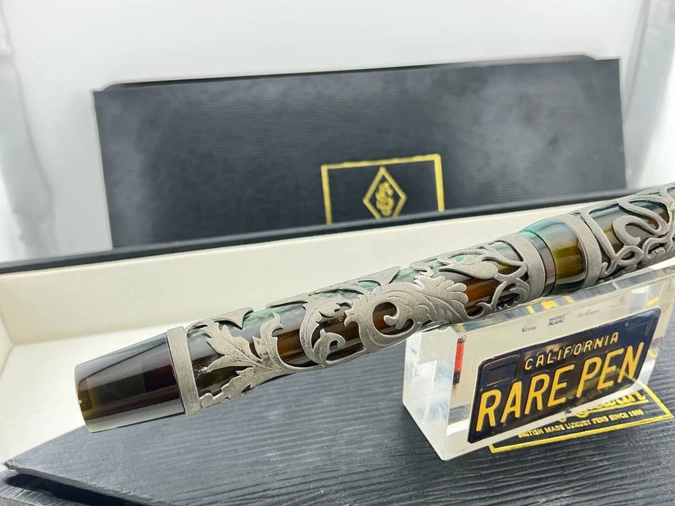 Conway Stewart Chatsworth HENRY SIMPOLE STERLING SILVER  Rollerball Pen  LE 1/1 - Image 4 of 4