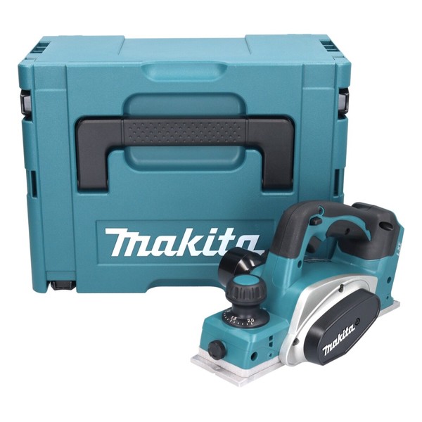 Makita Dkp 180 Zj Akku Hobel 18 V 82 Mm + Makpac - Ohne Akku, Ohne LadegeräT-image