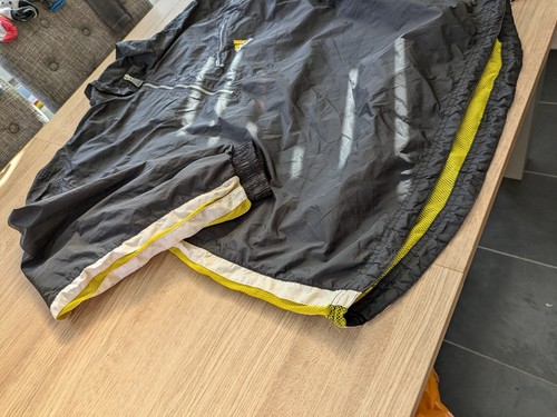 Vintage Black Yellow Adidas Windbreaker/Running Jacket Festival Casuals M Mens - Picture 5 of 14