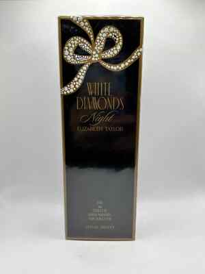 ELIZABETH TAYLOR WHITE DIAMONDS NIGHT 3.3oz EDT factory sealed(&1 free perfume)