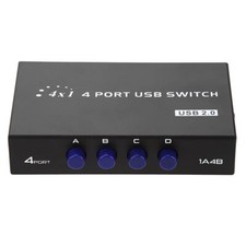 Drucker Verteiler USB 2.0 Switch 4 PC Manueller 2/4-Port Umschalter für PC Dr...