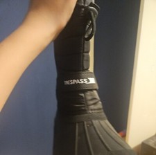 Trespass Dodo Mens Ladies or Womens Water Resistant Black Winter Snow Boots