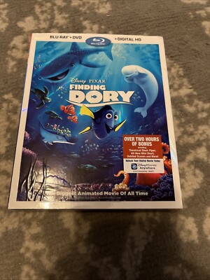 Finding Dory (Blu-ray, 2016) New Sealed Slip Cover Disney Sequel Ellen Degeneris