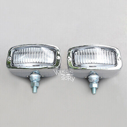 VW BEETLE KARMANN GHIA TYPE 3 HELLA REVERSING LIGHT LAMP GLASS PAIR - Bild 1 von 5