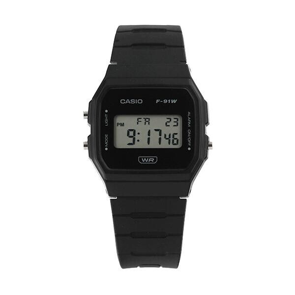 Casio F-91WB-1ADF Unisex Black Digital Watch Original New | eBay