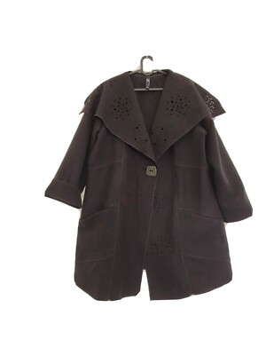 Taking Shape TS Plus Size 16 Black Coat Jacket Felt Warm Winter