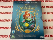 Disney, The Little Mermaid, Complete Collection, 3 Blu ray disc set, New Sealed.