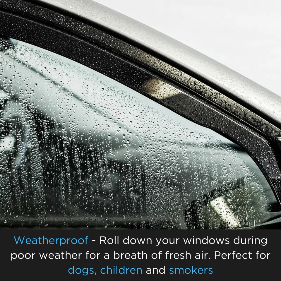 Deflectores de viento para SUZUKI VITARA 2015-en adelante mk4 5 puertas 4 piezas ISPEED tintado Foto 3 de 4