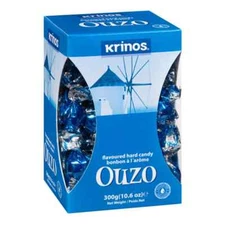 Krinos Ouzo Hard Greek Candies Candy 10 oz Gift box FREE SHIP 48 STATES