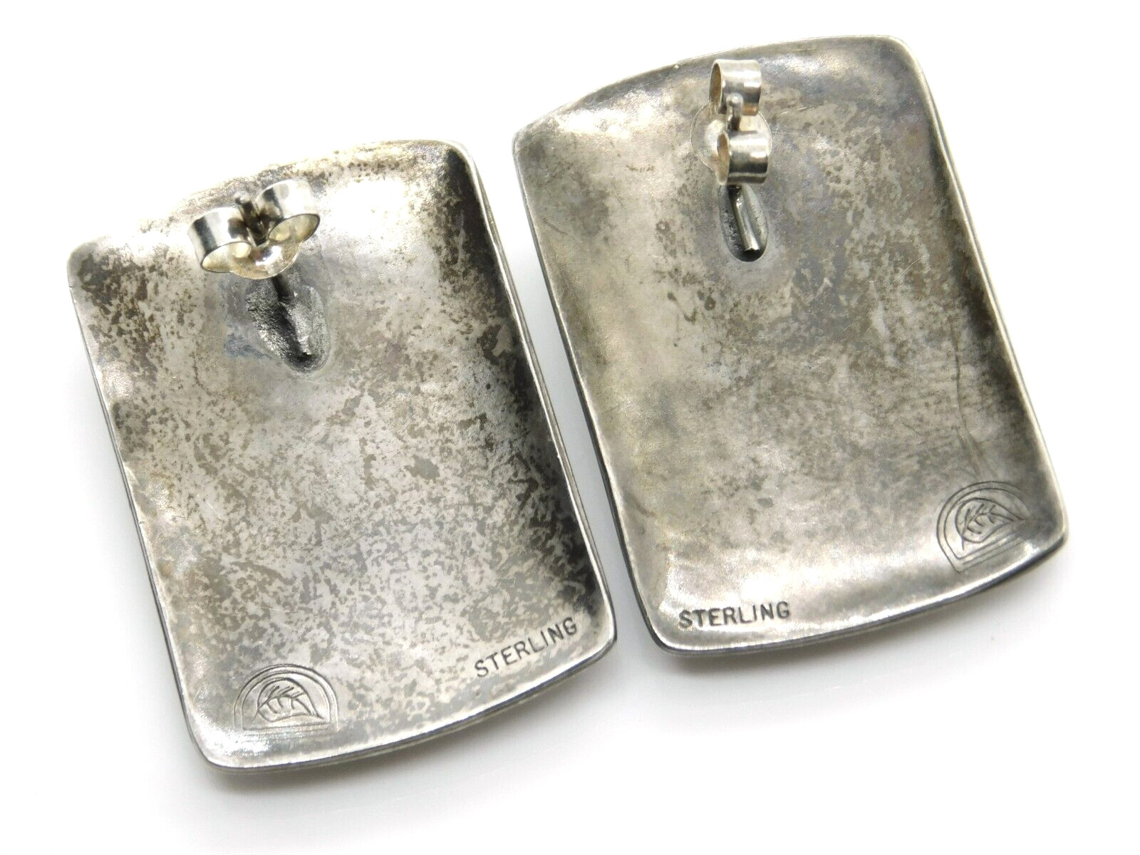 Rustic Artisan Signed 925 Sterling Silver Mother … - image 5