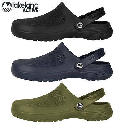 Lakeland Active Herren Wigton Garten Clogs Komfort EVA Einlegesohle schwarz marineblaugrün