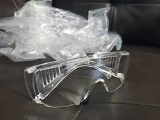 All Clear ANSI Z87.1+ Large Coverage Fit Over Eyeglasses Safety Goggle Glasses